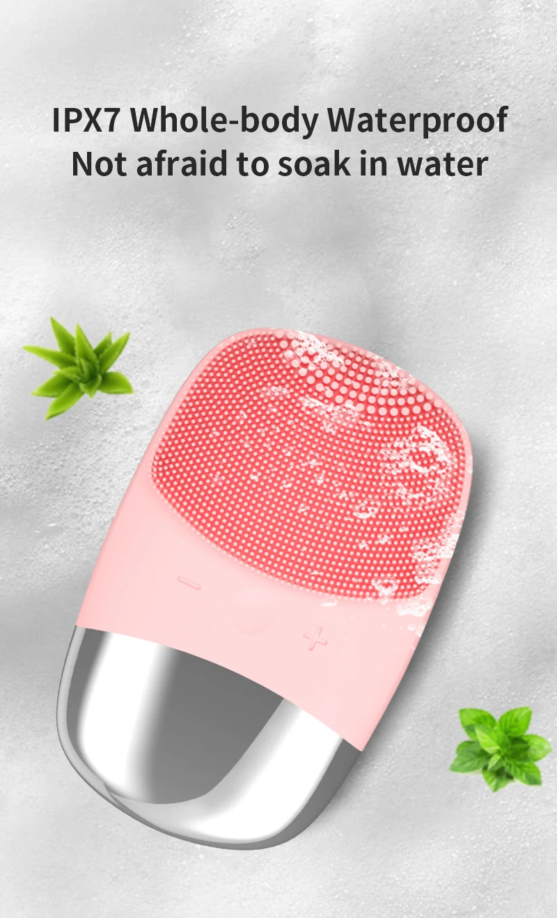 Electric Face Cleansing Brush Sonic Electric Facial Cleanser Facial Cleansing Brush Skin Scrubber Skin Massager Skin Care Tools