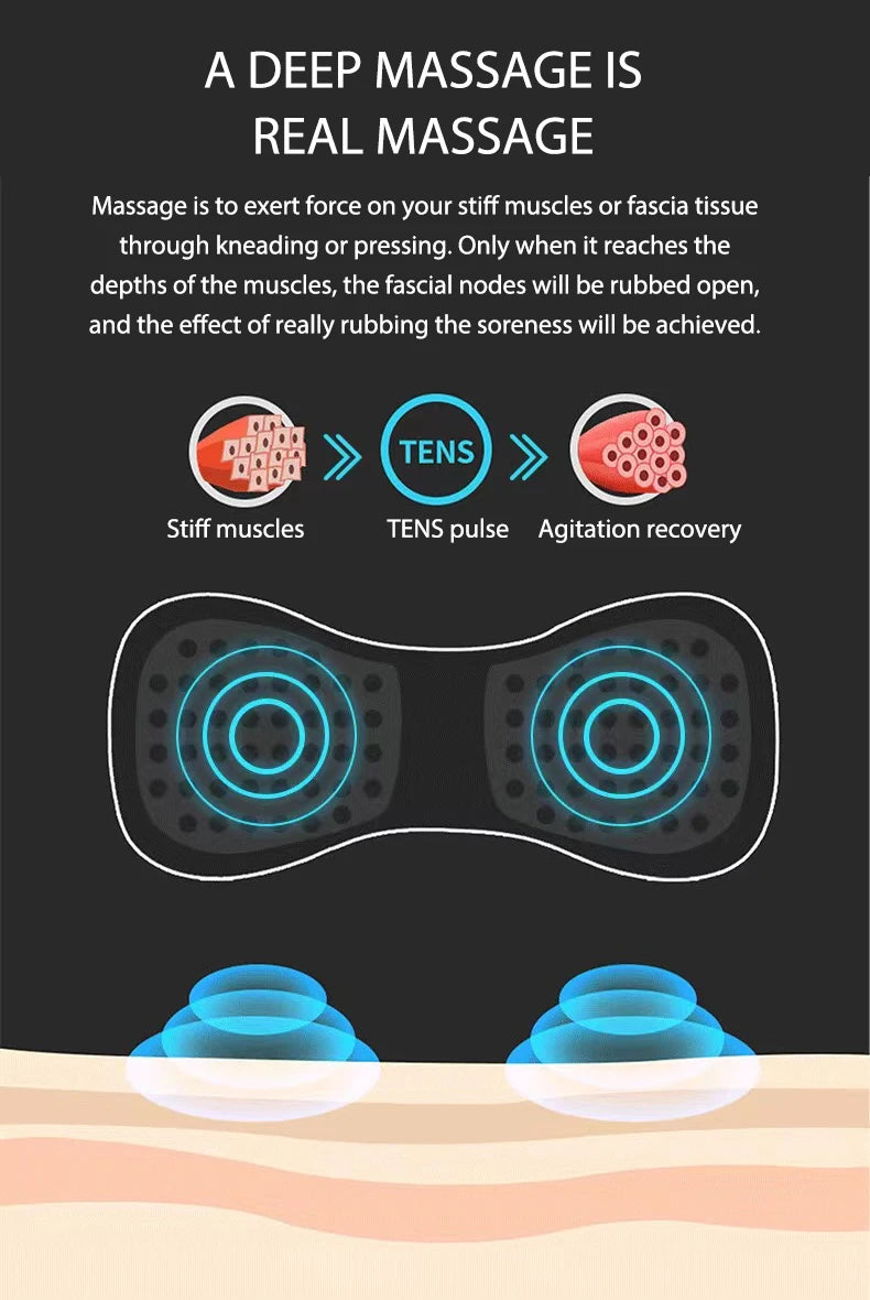 Tens Massager Electrode Pads For  Neck Massager Gel Patch Accessories Trainer Exerciser Replacement Muscle Stimulator Sticker