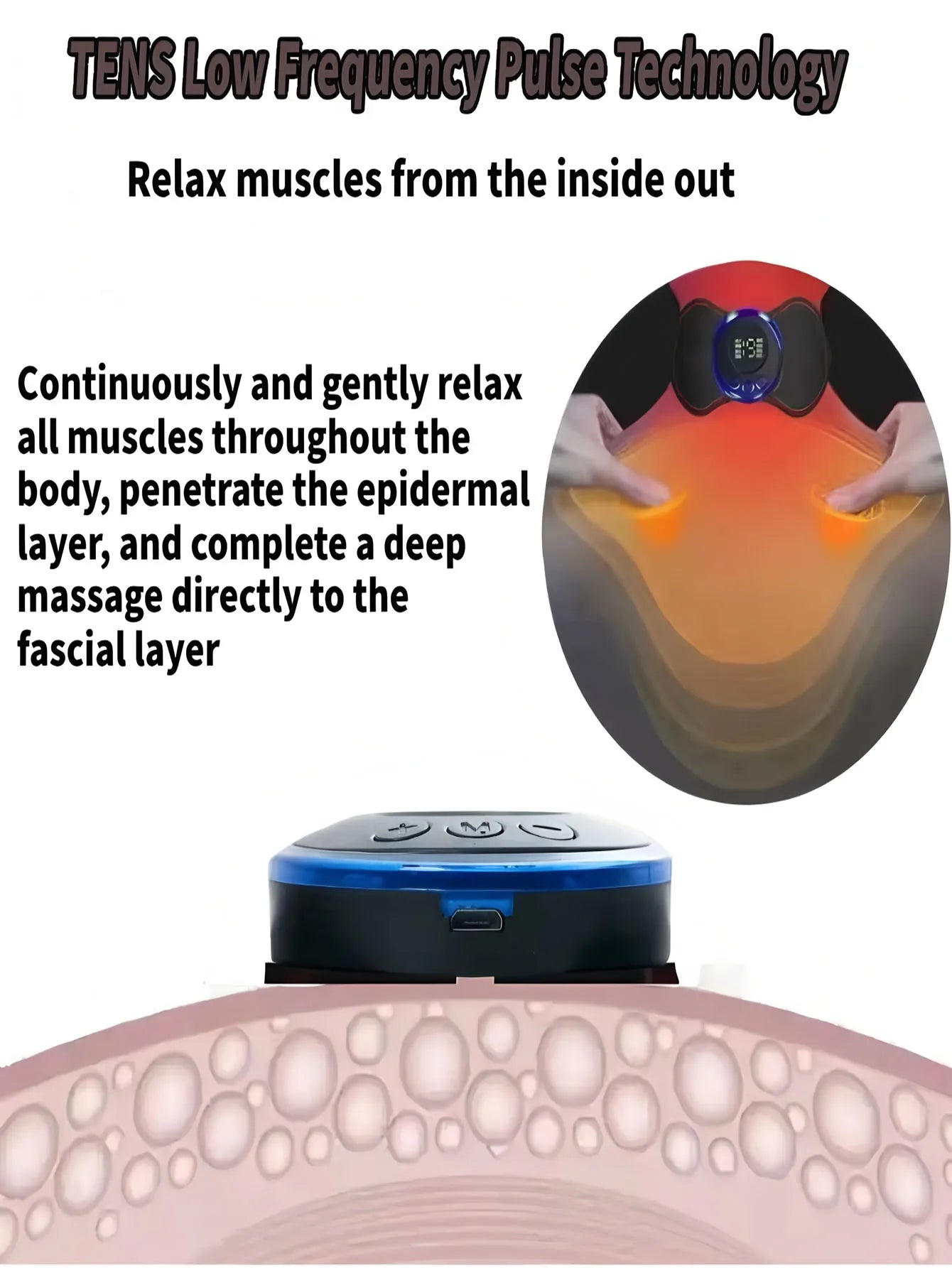 Intelligent Mini Electric Neck Massager Charging Portable Shoulder and Neck Neck Massage Patch with Multiple Adjustable Levels