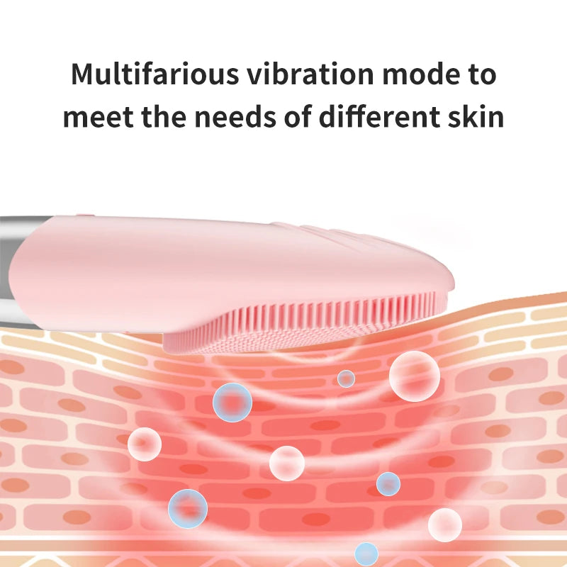 Electric Face Cleansing Brush Sonic Electric Facial Cleanser Facial Cleansing Brush Skin Scrubber Skin Massager Skin Care Tools