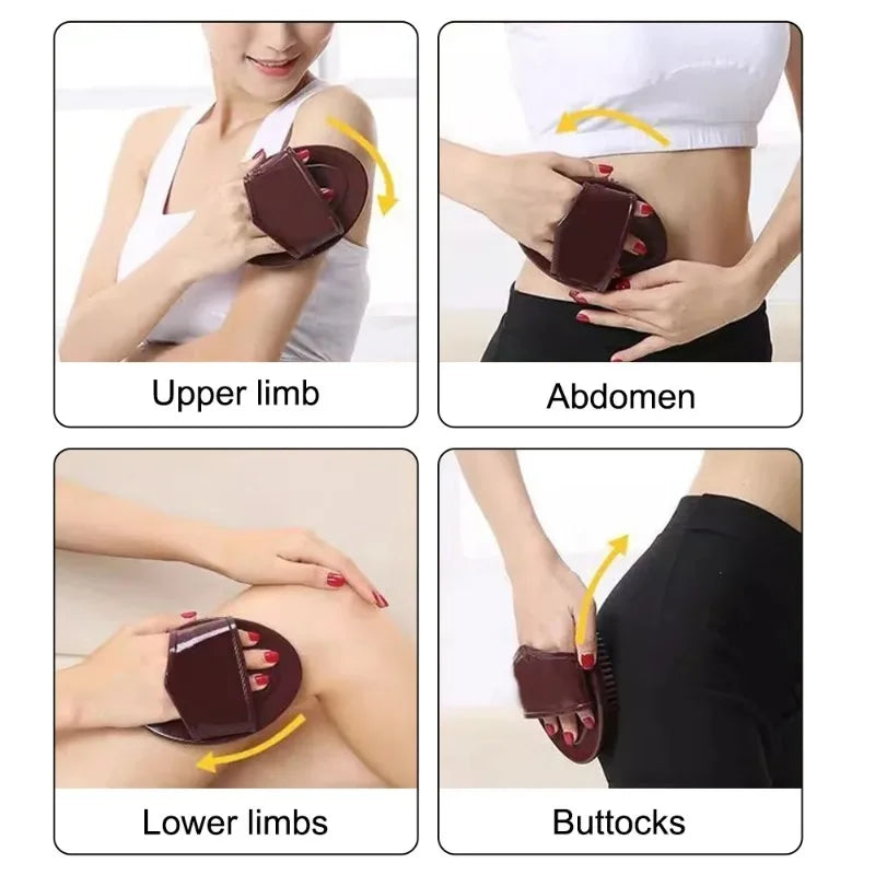 Universal Silicone Meridian Slimming Brush Body Beauty Leg Massage Tool Five Elements Dredging Health Care Scraping Equipment