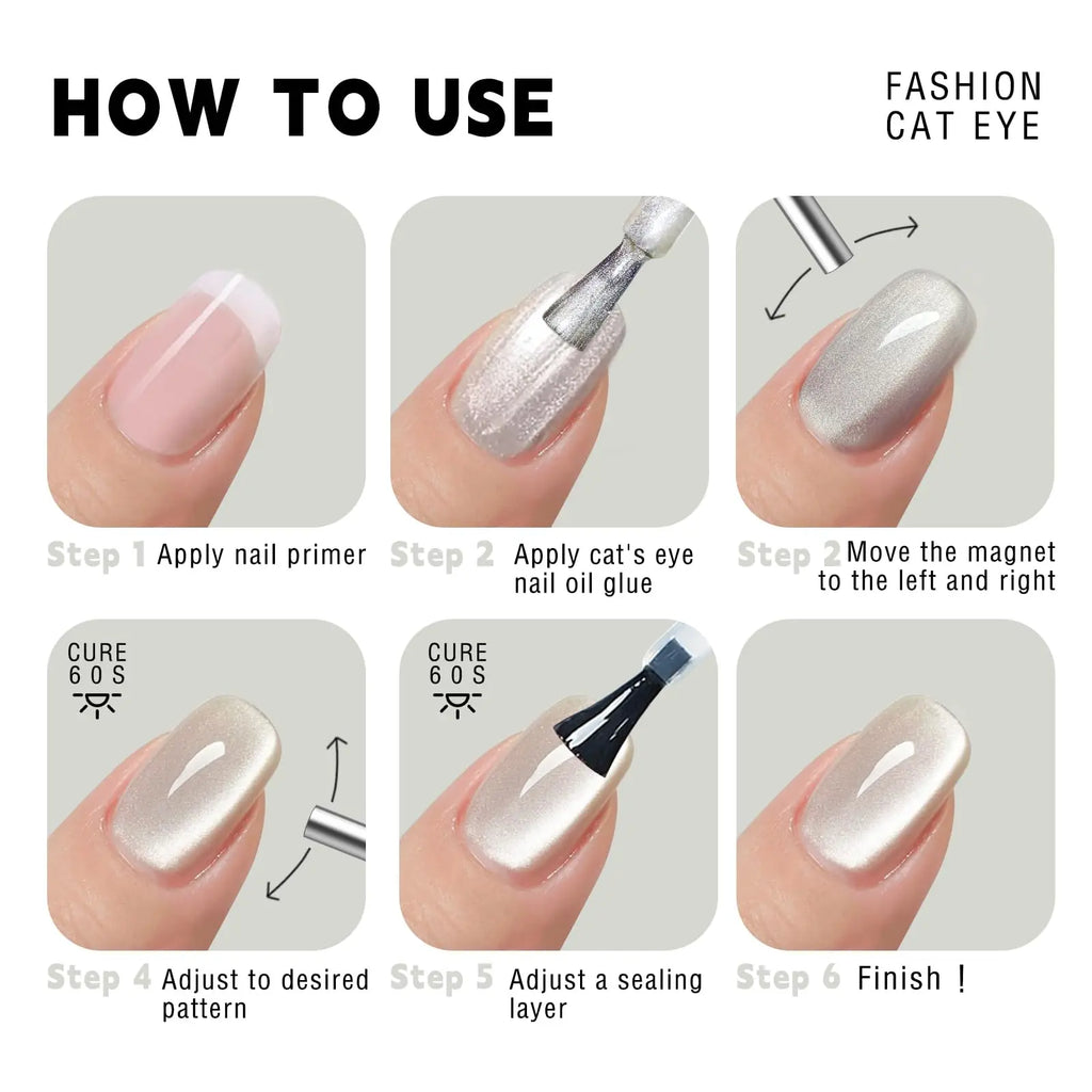 3x0.7cm Round Nail Art Cat Eye Gel Magnetic Pen for Gel Polish 3D Cat Eye Nails Painting Strong Magnet Stick Manicure DIY Tools