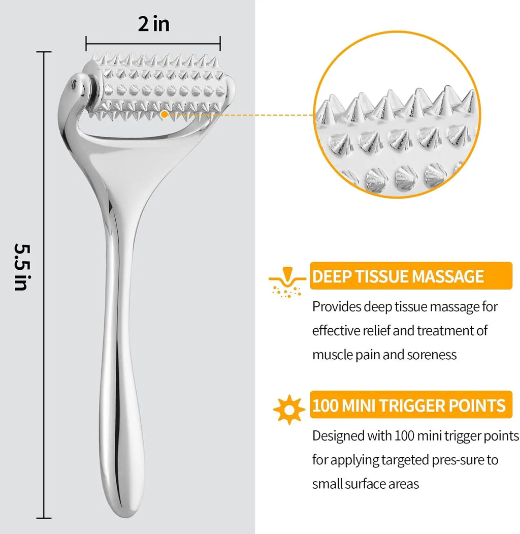 Massage Roller Acupuncture Roller for Face Deep Tissue Massage Tool Face Roller-Skin Care Face Massager Tones Skin Appearance