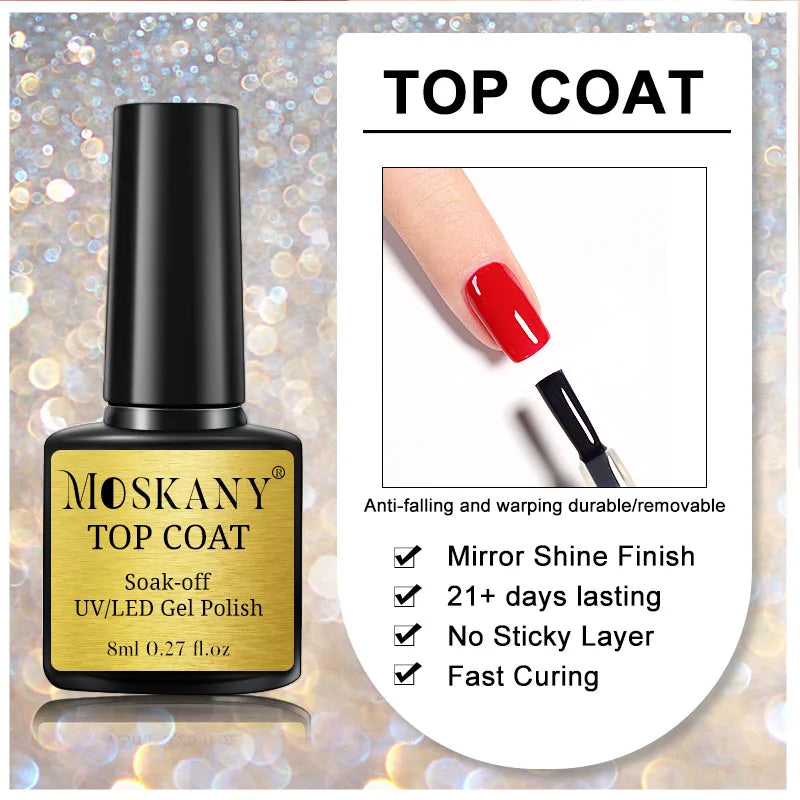 Acrylic No-acid Primer Nail Art Set With Base Coat And Top Coat Soak Off Gel Nail Polish For Nail Art Design Tool Kit