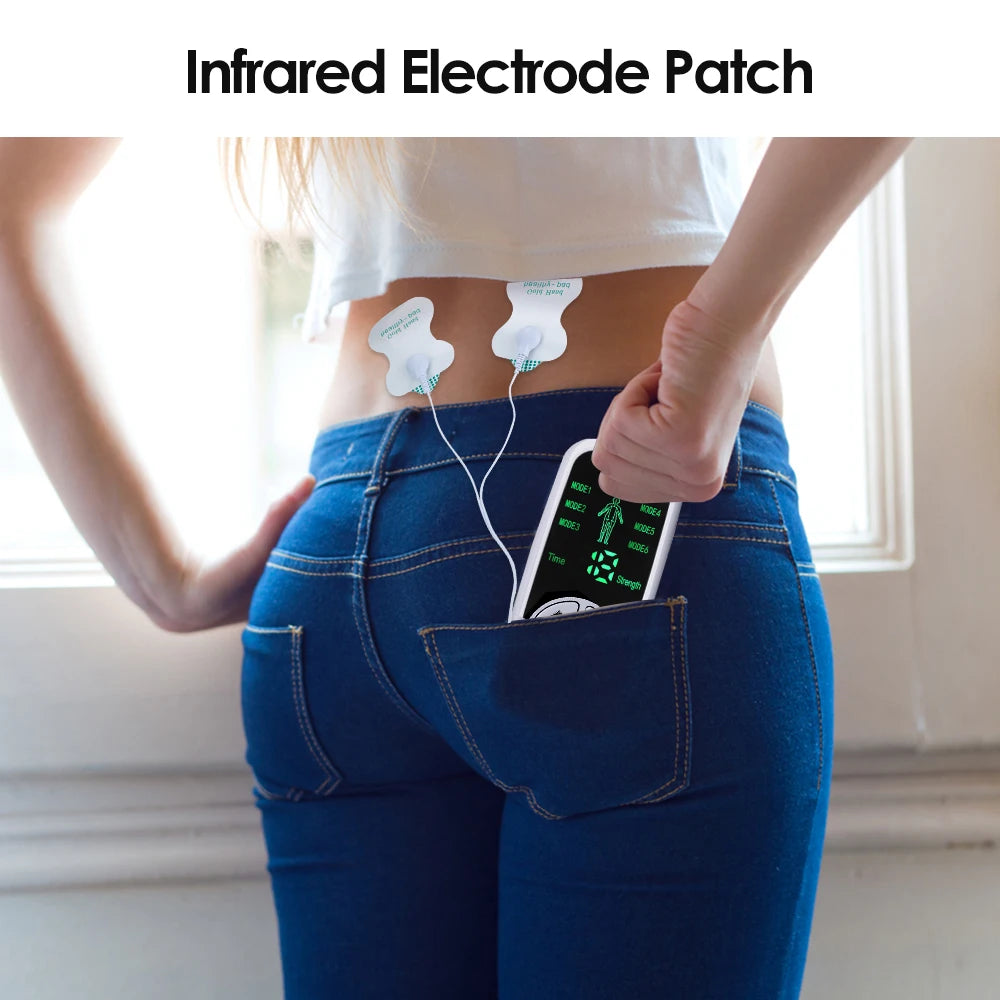 EMS Pulse Electric Muscle Stimulator Back Neck Body Massager Tens Acupuncture Meridian Physiotherapy Digital Massage Tools