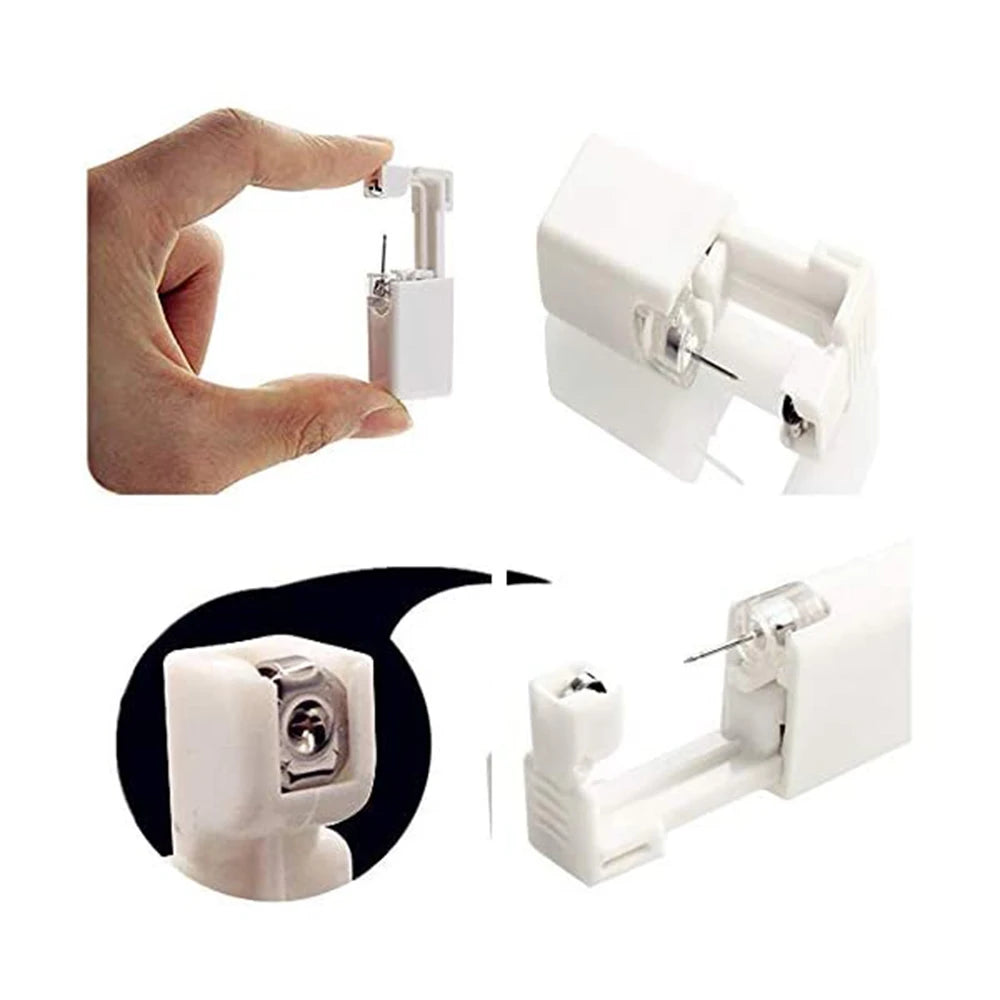 1-20Pcs/set Ear Piercing Gun Disposable Disinfect Safety Earring Piercer Kit Studs Nose Ring Piercing Machine Body Jewelry Tool