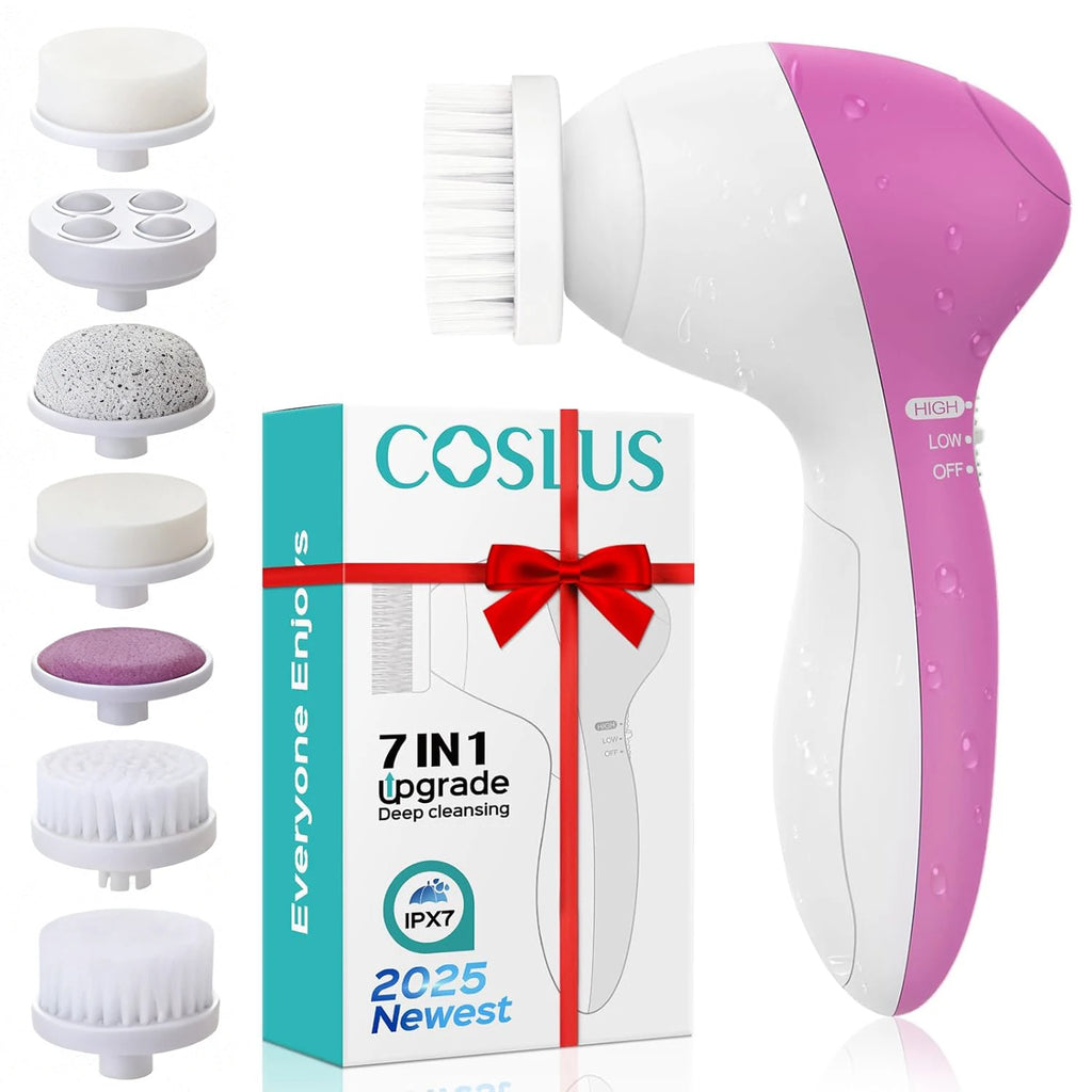 Electric 5-in-1 Facial Cleansing Brush, Multi-functional Rotating Massage Pore Cleansing Beauty Device Pore Cleaner