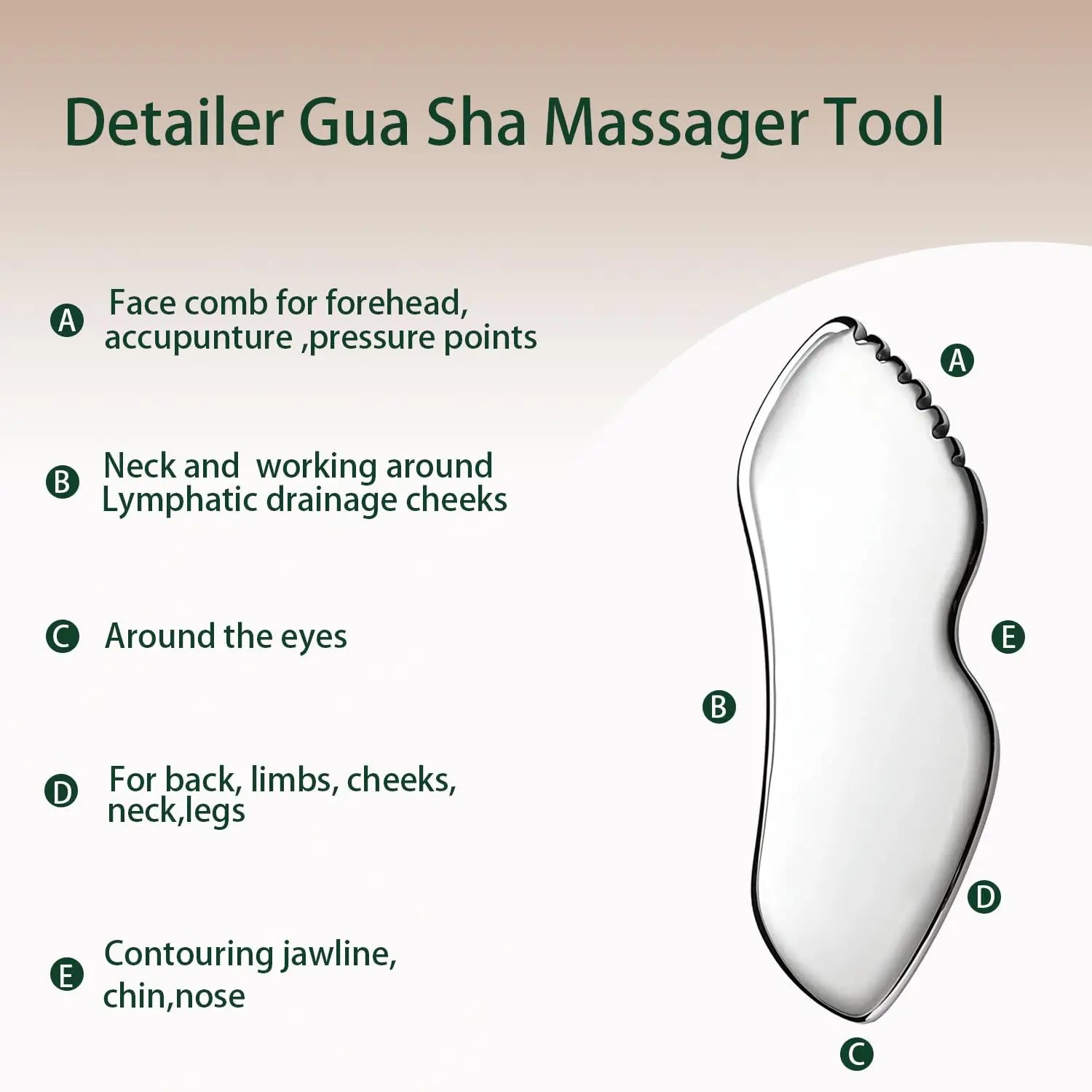 Massage Roller Acupuncture Roller for Face Deep Tissue Massage Tool Face Roller-Skin Care Face Massager Tones Skin Appearance